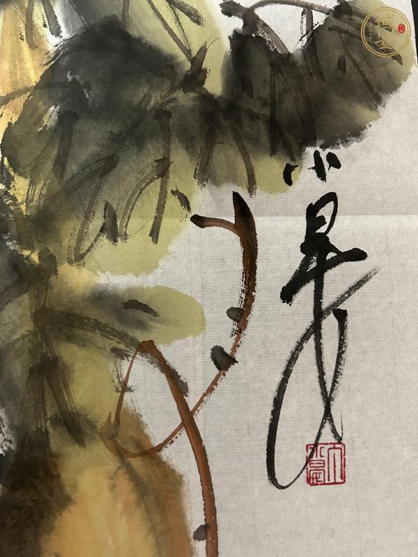 古玩字畫(huà)丁小晏花卉真品鑒賞圖