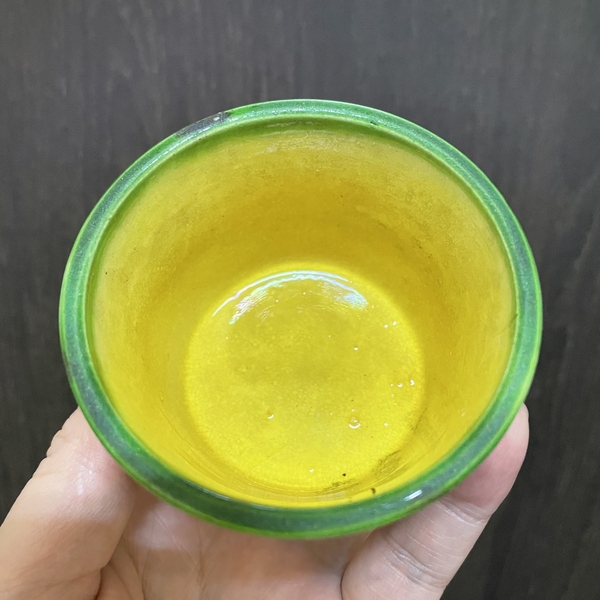 古玩陶瓷黃地虎皮三彩蓋缸拍賣，當前價格1280元