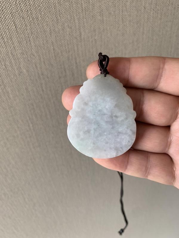古玩玉器天然翡翠雕“觀音”掛件拍賣,當前價格345元