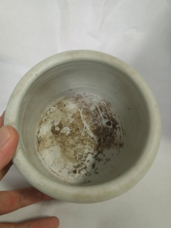 古玩陶瓷清豆青釉暗刻香爐拍賣,當(dāng)前價(jià)格666元