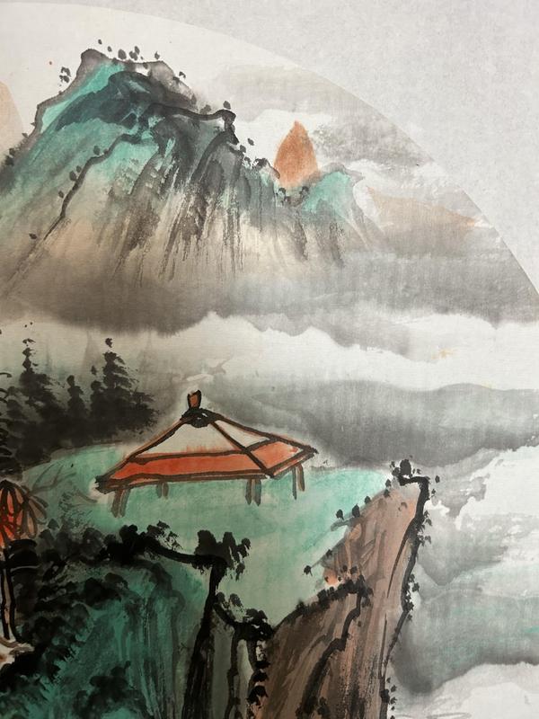 古玩字畫秦進(jìn)云老師作品山水拍賣,當(dāng)前價(jià)格450元