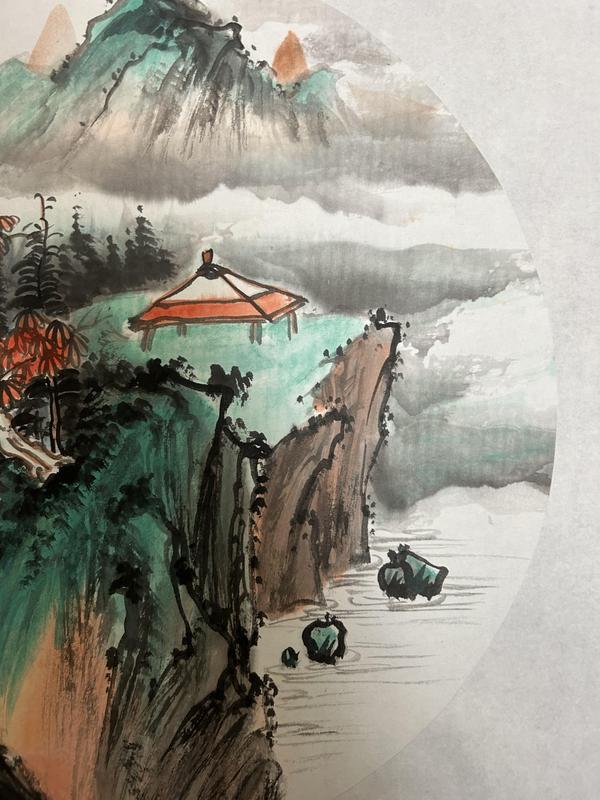古玩字畫秦進(jìn)云老師作品山水拍賣,當(dāng)前價(jià)格450元