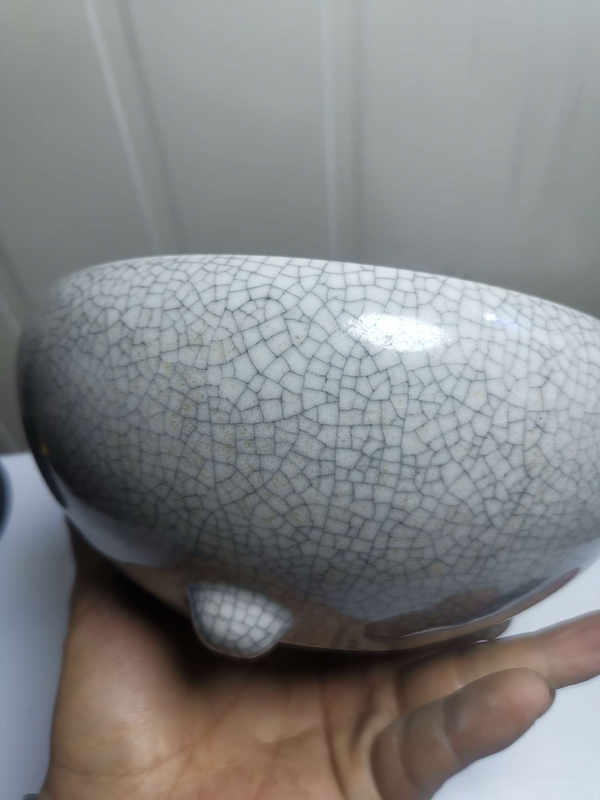 古玩陶瓷哥釉三足香爐拍賣,當前價格6600元