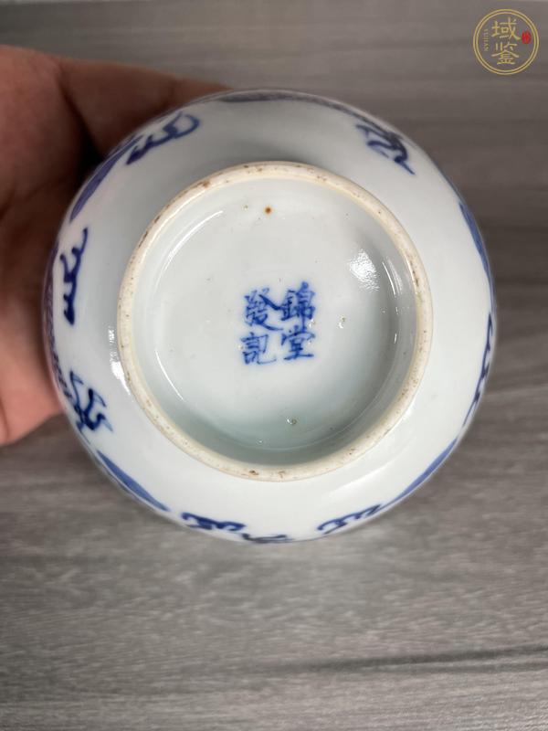 古玩陶瓷青花趕珠龍紋碗真品鑒賞圖