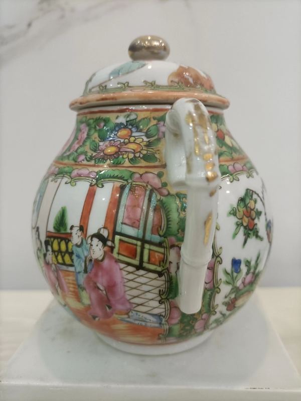 古玩陶瓷廣彩描金人物故事紋雙耳蓋罐拍賣,當(dāng)前價格999元