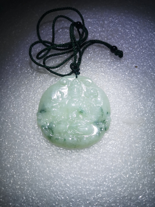 古玩玉器蓮花觀音牌子拍賣,當(dāng)前價(jià)格398元