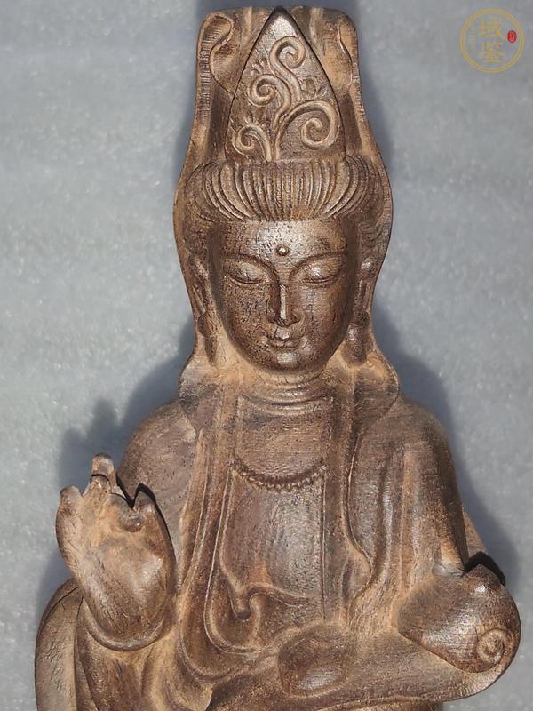 古玩雜項當代·沉香木雕觀音菩薩擺件真品鑒賞圖