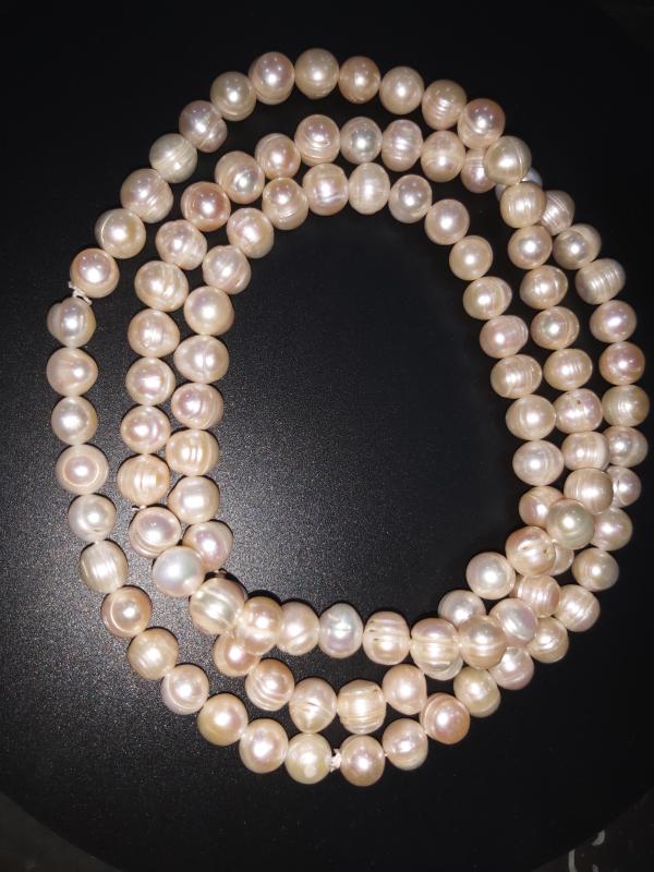 古玩转卖天然珍珠项链拍卖，当前价格666元
