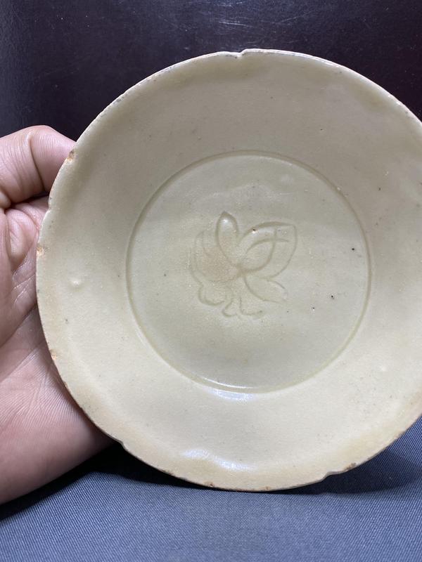 古玩陶瓷精品宋代仿定窯花口刻花洗拍賣,當前價格1998元