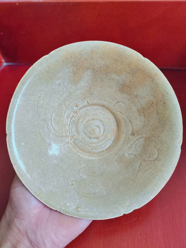 古玩陶瓷青白釉刻花葵口盞拍賣,當前價格2800元