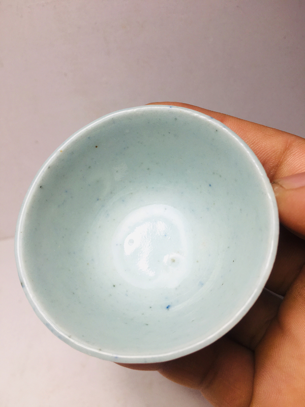 古玩陶瓷青花喜字纏枝紋杯拍賣，當前價格299元