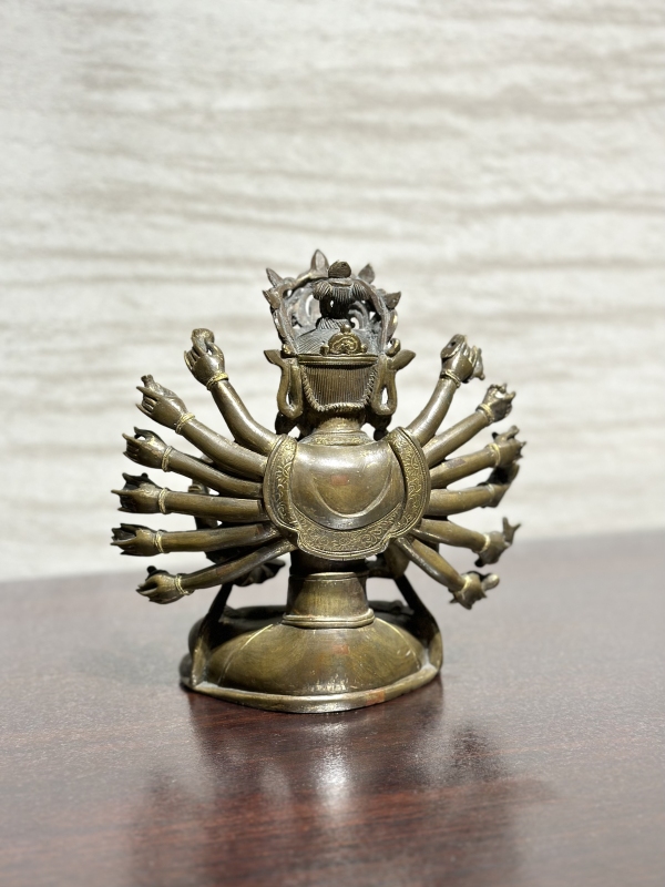 古玩铜器明铜准提佛母拍卖，当前价格80000元