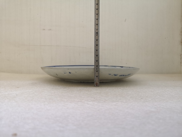 古玩陶瓷清末民國青花盤拍賣,當前價格456元