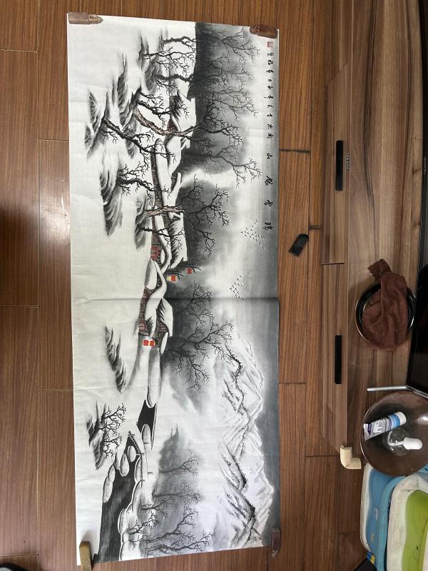 古玩字画陆贵福老师精品雪景拍卖，当前价格788元