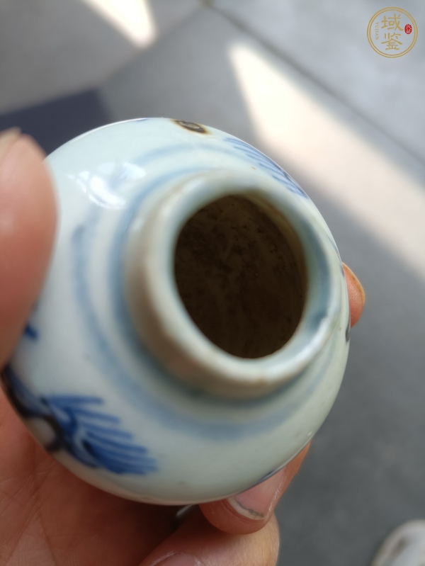 古玩陶瓷瑞獸青花小罐真品鑒賞圖