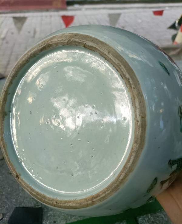 古玩陶瓷晚清時期同治麒麟送子西瓜罐拍賣,當前價格0元