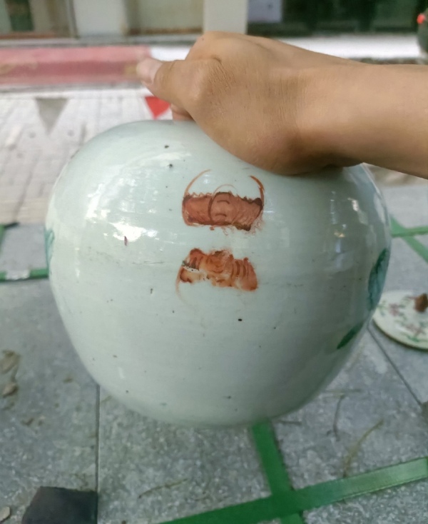 古玩陶瓷晚清時期同治麒麟送子西瓜罐拍賣,當前價格0元