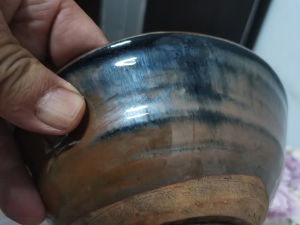 古玩陶瓷磁州窯兔毫釉窯變大碗最后一張照片兔豪漂亮。拍賣,當前價格3899元