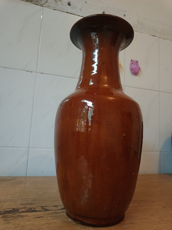 古玩陶瓷鈞紅釉羅漢瓶拍賣,當前價格8600元