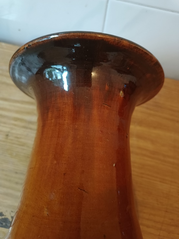 古玩陶瓷鈞紅釉羅漢瓶拍賣,當前價格8600元