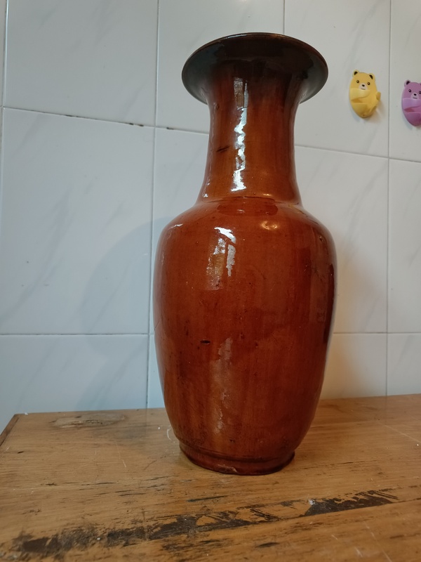 古玩陶瓷鈞紅釉羅漢瓶拍賣,當前價格8600元