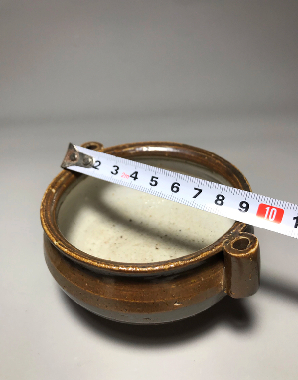 古玩陶瓷紫金釉雙耳香爐拍賣,當前價格1888元