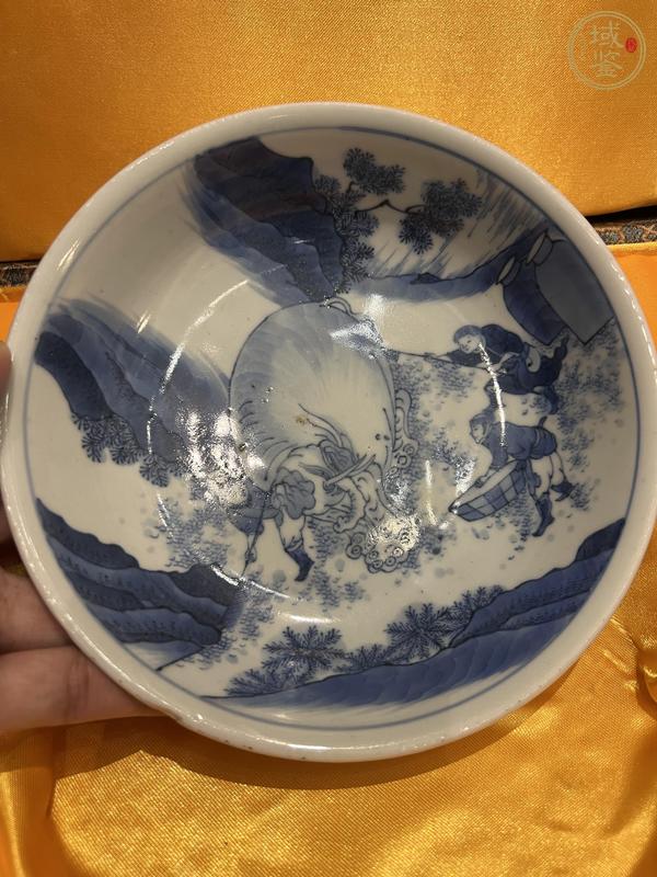 古玩陶瓷青花洗真品鑒賞圖