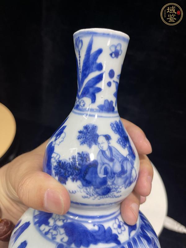 古玩陶瓷青花高士圖葫蘆瓶真品鑒賞圖