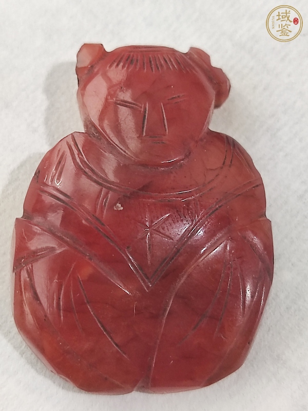 古玩清·瑪瑙童子真品鑒賞圖