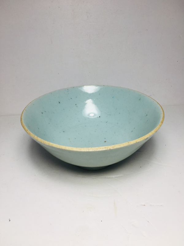 古玩陶瓷豆青釉碗拍賣,當前價格299元
