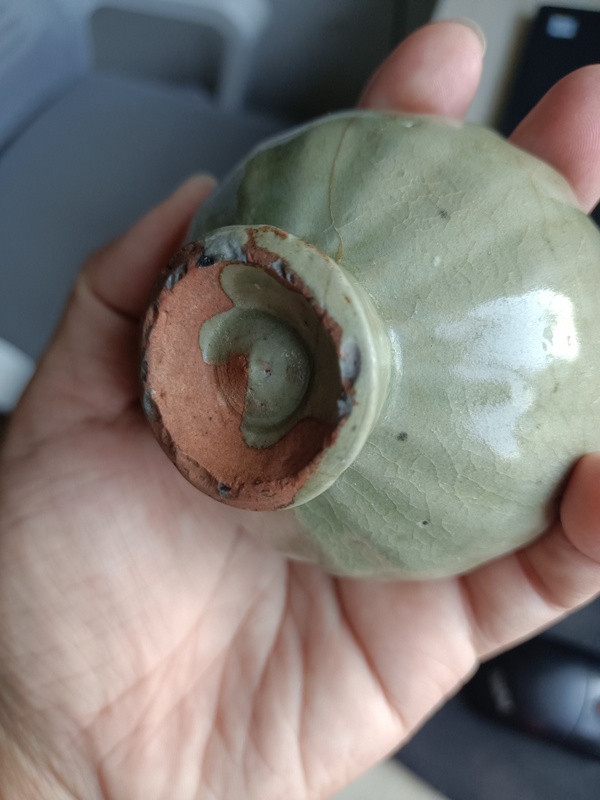 古玩陶瓷元代?龍泉青瓷蓮子杯拍賣,當前價格3300元