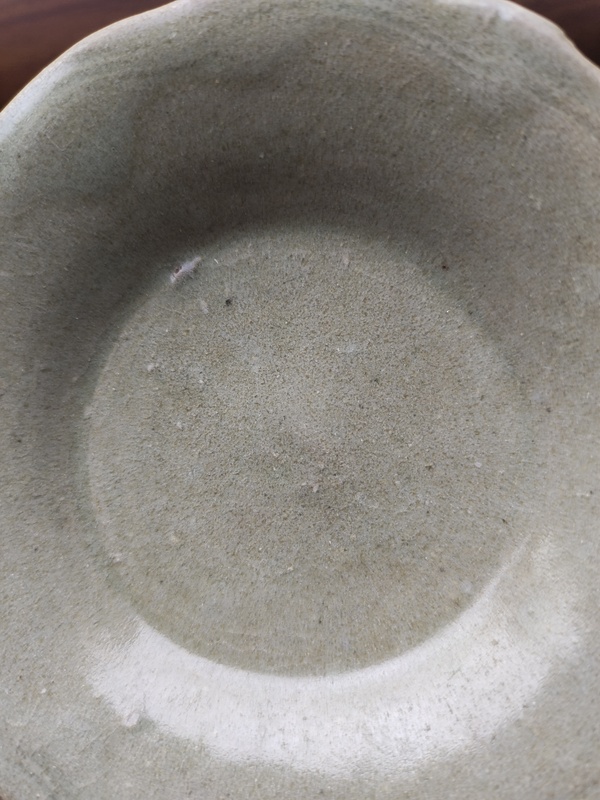 古玩陶瓷青釉花口盤拍賣,當前價格1200元