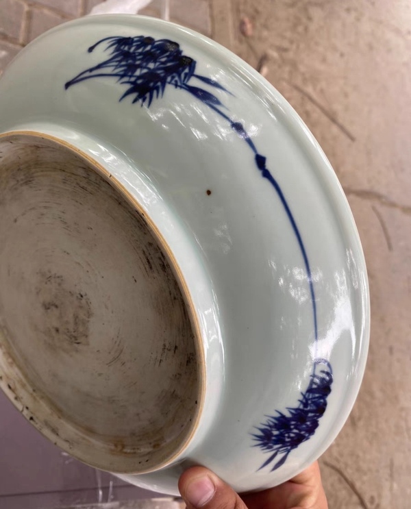 古玩陶瓷雍乾青花一路連科盤拍賣,當前價格9999元