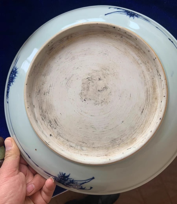 古玩陶瓷雍乾青花一路連科盤拍賣,當前價格9999元