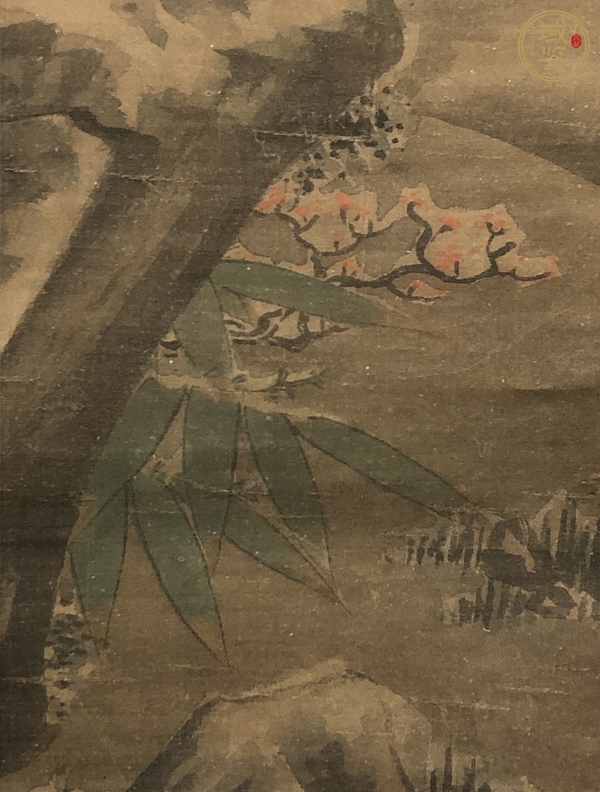 古玩字畫明代，佚名花鳥軸真品鑒賞圖