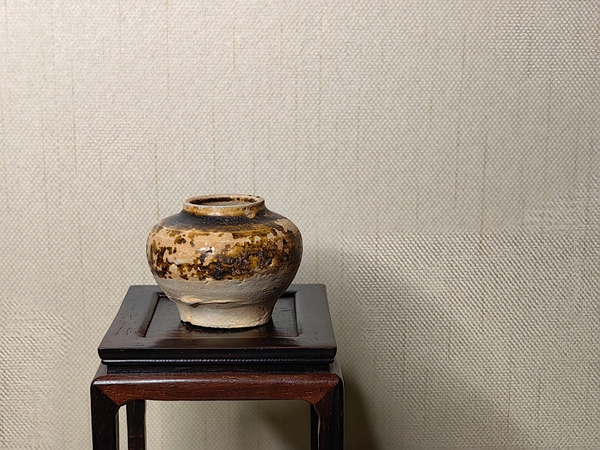 古玩陶瓷醬釉小茶入拍賣,當前價格159元