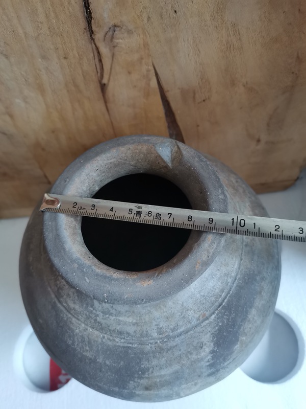 古玩陶瓷秦漢.灰陶罐拍賣,當前價格398元