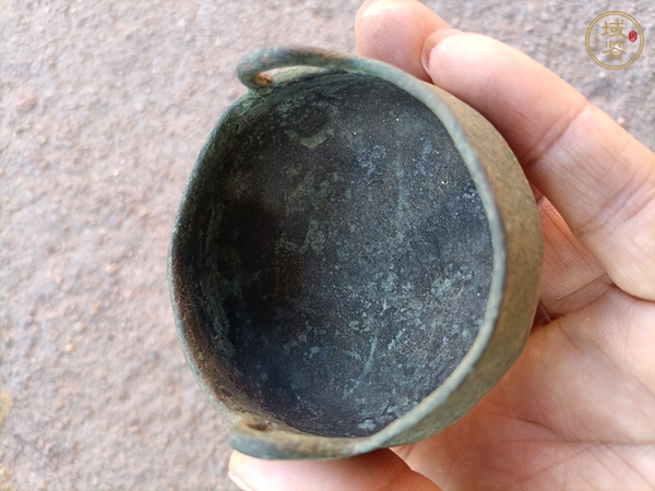 古玩铜器清代冲耳炉真品鉴赏图