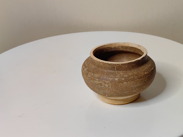 古玩陶瓷醬釉小茶入拍賣,當前價格499元