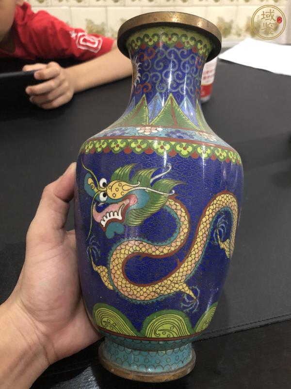 古玩铜器掐丝珐琅铜瓶真品鉴赏图