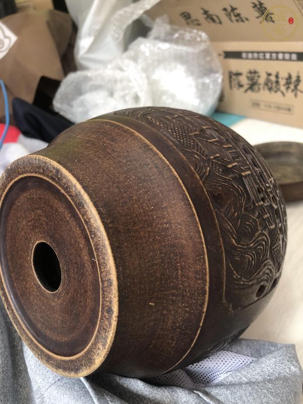 古玩雜項(xiàng)紫砂茶葉罐真品鑒賞圖