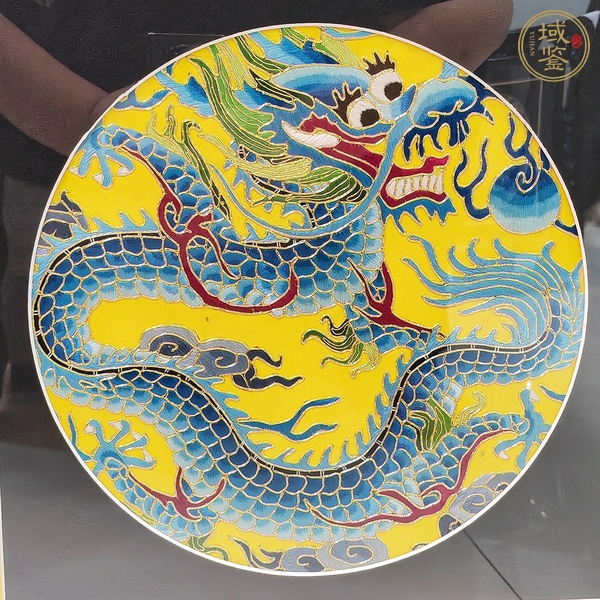 古玩雜項(xiàng)龍紋繡片真品鑒賞圖