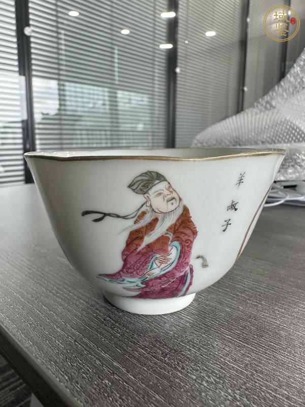 古玩陶瓷無雙譜粉彩杯真品鑒賞圖