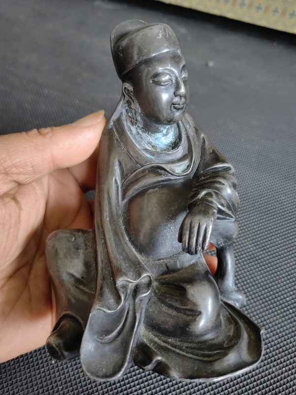 古玩雜項錫制人物擺件拍賣,當前價格2900元