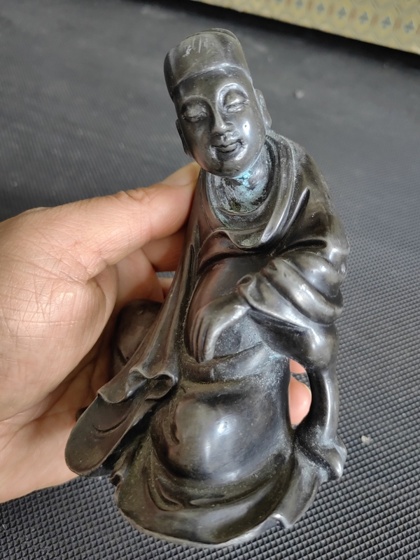 古玩雜項錫制人物擺件拍賣,當前價格2900元
