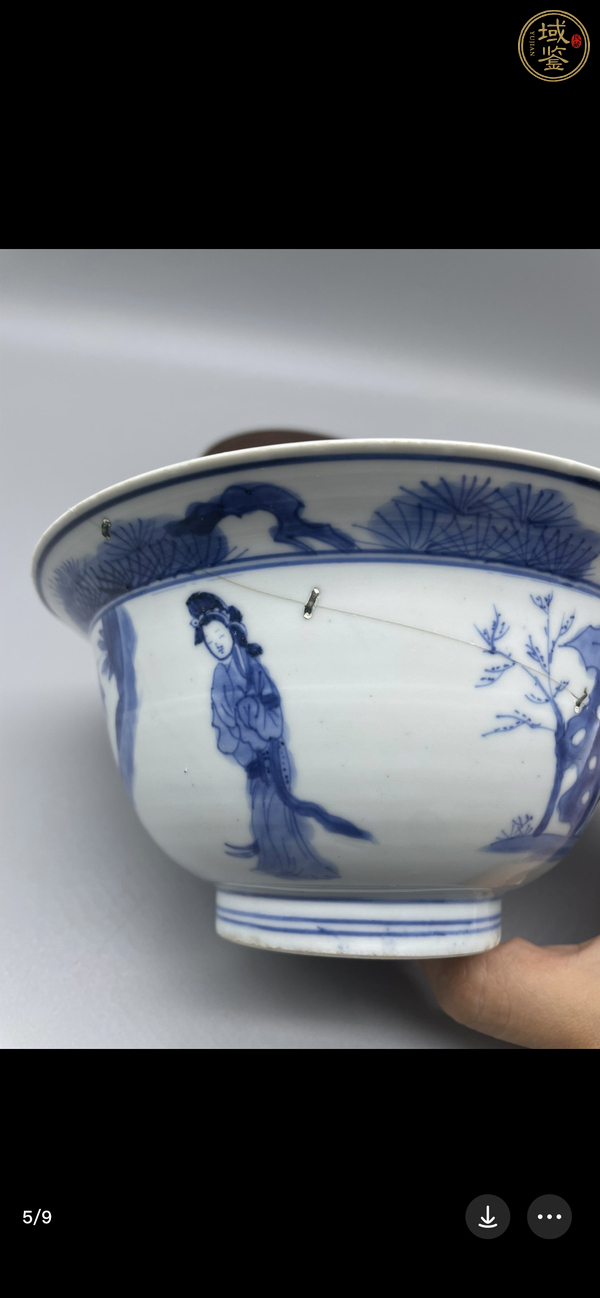 古玩陶瓷青花碗真品鑒賞圖