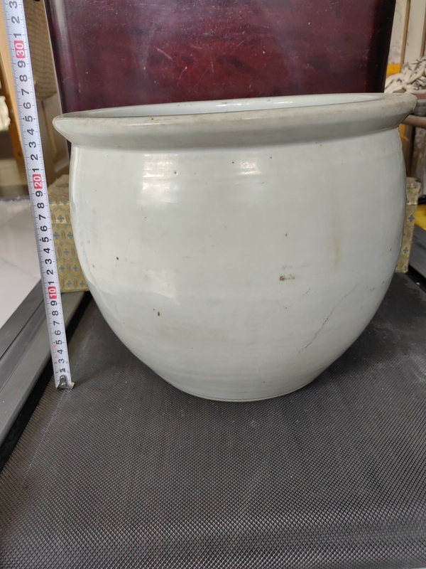 古玩陶瓷白釉文房案頭卷缸拍賣,當前價格8600元