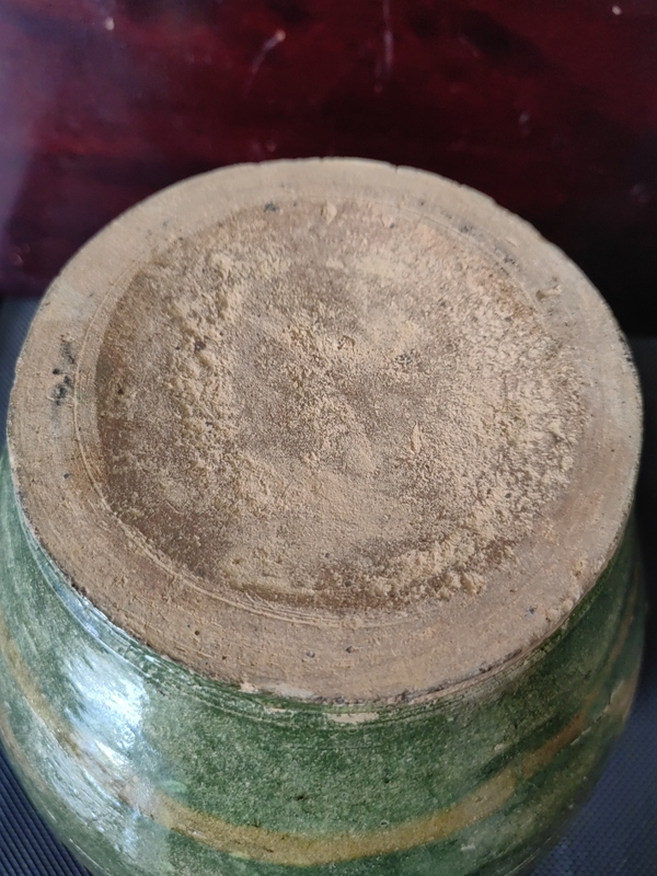古玩陶瓷明代?三彩罐拍賣,當前價格3200元