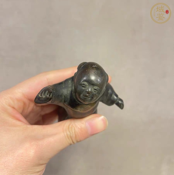 古玩铜器童子真品鉴赏图