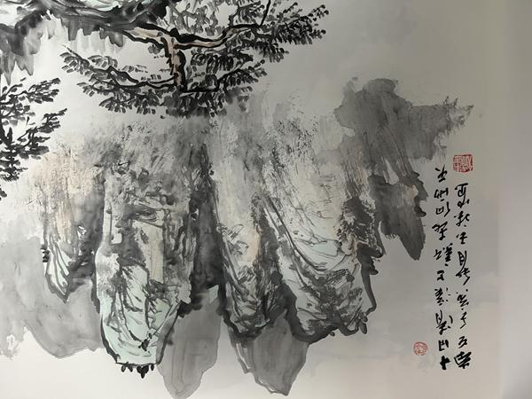 古玩字畫(huà)朱玉斌《山水》拍賣，當(dāng)前價(jià)格450元